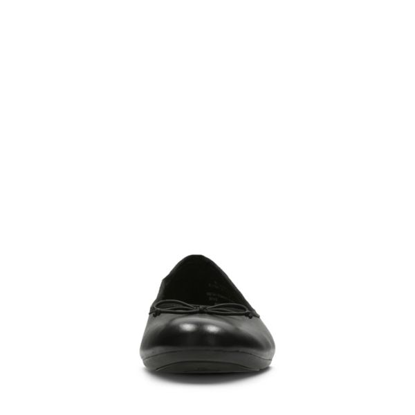 Clarks Womens Couture Bloom Flat Shoes Black | CA-3268154